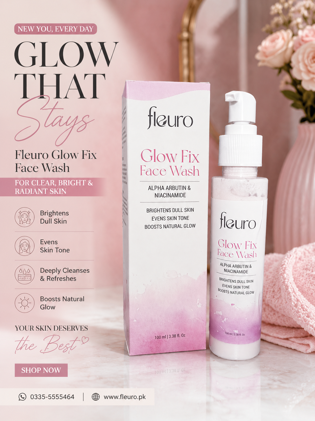 Fleuro Glow Fix facewash